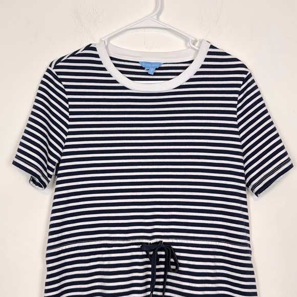 Draper James Tie Waist T-Shirt Dress in Blue
Nautical Stripe. Size Medium. - Picture 4 of 14